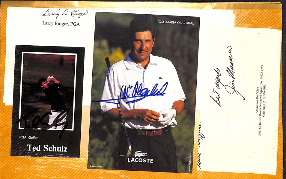Lot of (100+) Signed Golf Memorabilia (many personalized) w. Nancy Lopez, Billy Casper, Bernard Langer, + (JSA Auction Letter)