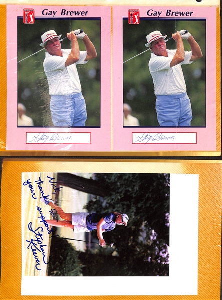Lot of (100+) Signed Golf Memorabilia (many personalized) w. Nancy Lopez, Billy Casper, Bernard Langer, + (JSA Auction Letter)