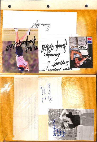 Lot of (100+) Signed Golf Memorabilia (many personalized) w. Nancy Lopez, Billy Casper, Bernard Langer, + (JSA Auction Letter)