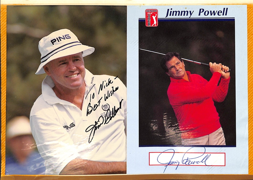 Lot of (100+) Signed Golf Memorabilia (many personalized) w. Nancy Lopez, Billy Casper, Bernard Langer, + (JSA Auction Letter)
