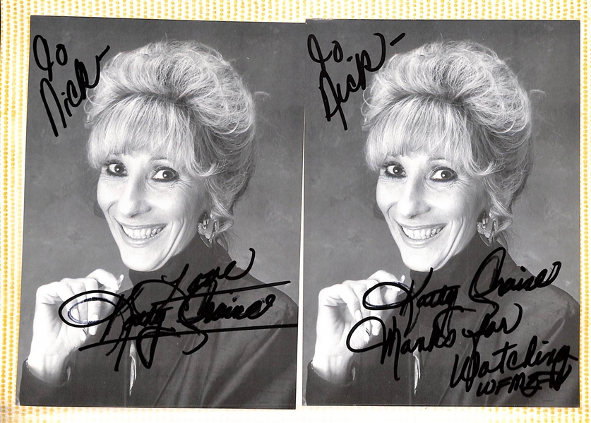 Lot of (350+) Signed National, Regional, & Local News Personalities Memorabilia (many personalized) w. Veronica De La Cruz, Michael Barkann, More