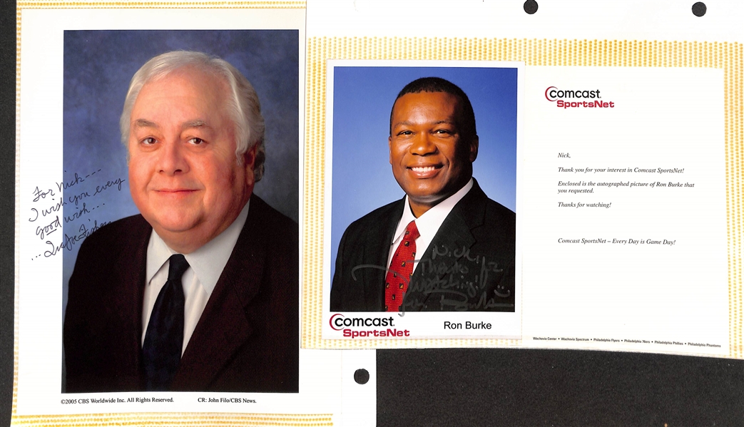 Lot of (350+) Signed National, Regional, & Local News Personalities Memorabilia (many personalized) w. Veronica De La Cruz, Michael Barkann, More