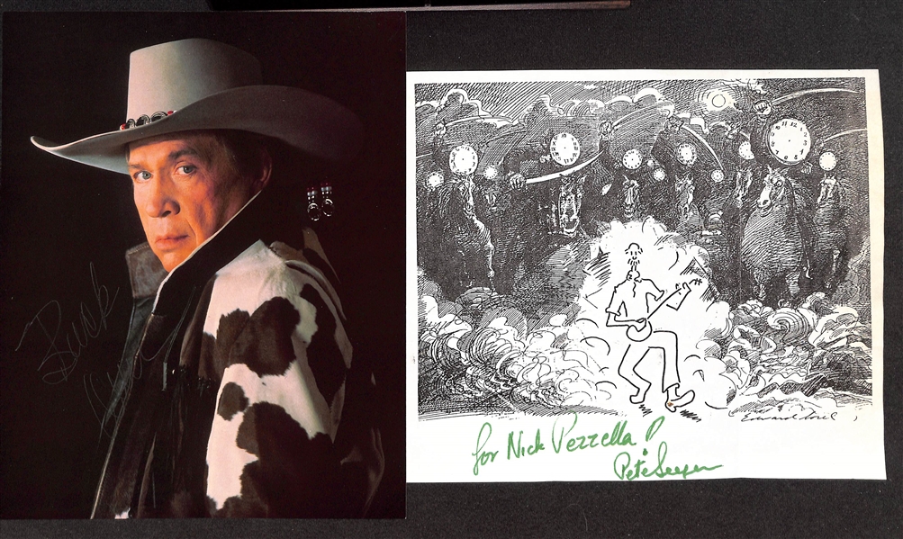 Lot of (32) Musician Signed Photos (many personalized) w. Randy Travis (JSA COA), Johnny Mathis, + (JSA Auction Letter)