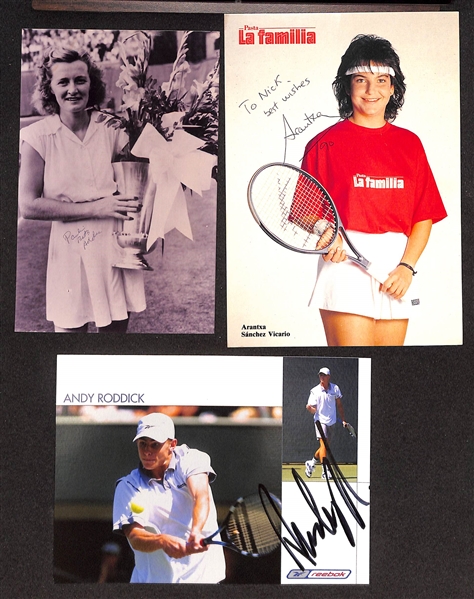 Lot of (175+) Signed Tennis Photos (many personalized) w. Ivan Lendl, Boris Becker, + (JSA Auction Letter)