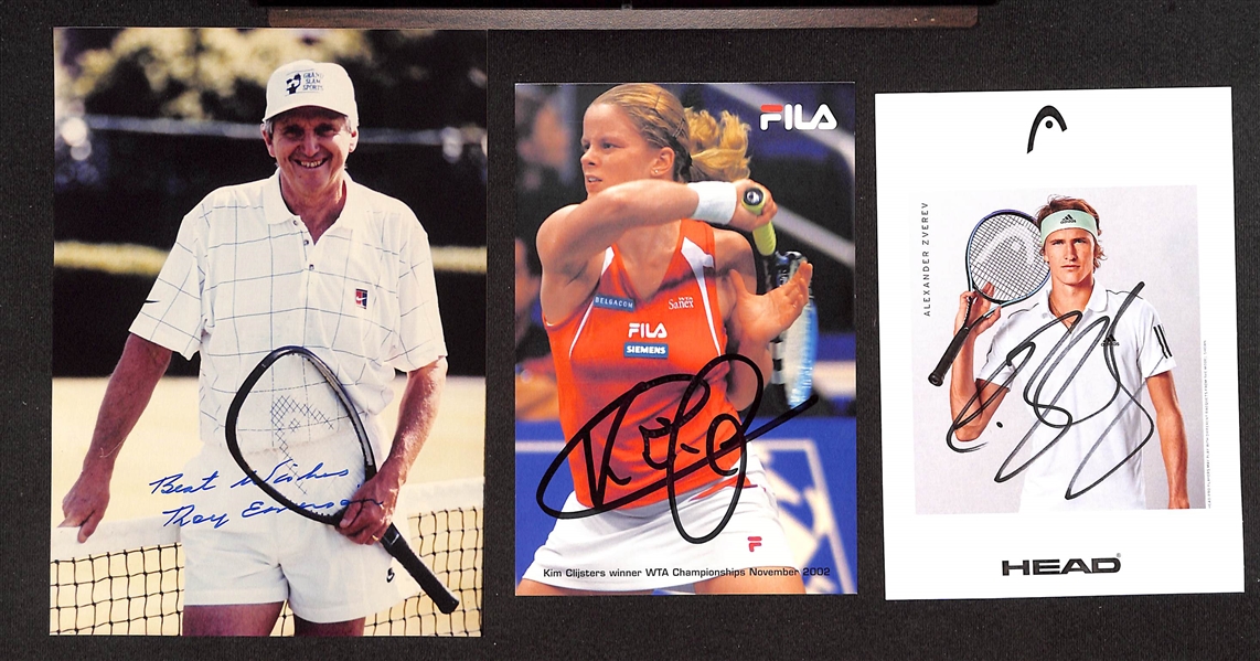 Lot of (175+) Signed Tennis Photos (many personalized) w. Ivan Lendl, Boris Becker, + (JSA Auction Letter)