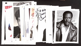 Lot of (40) Signed Male Actor Photos & Prints (approx 5"x7") w. Richard Roundtree, Roddy McDowell, Stacy Keach, More (JSA Auction Letter)