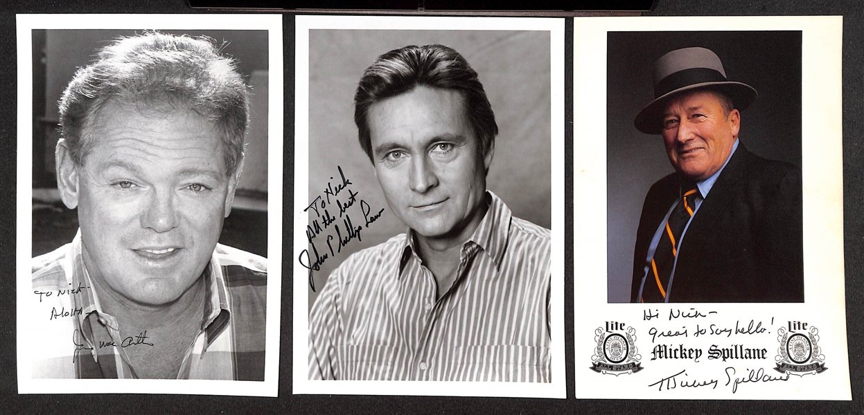 Lot of (40) Signed Male Actor Photos & Prints (approx 5x7) w. Richard Roundtree, Roddy McDowell, Stacy Keach, More (JSA Auction Letter)