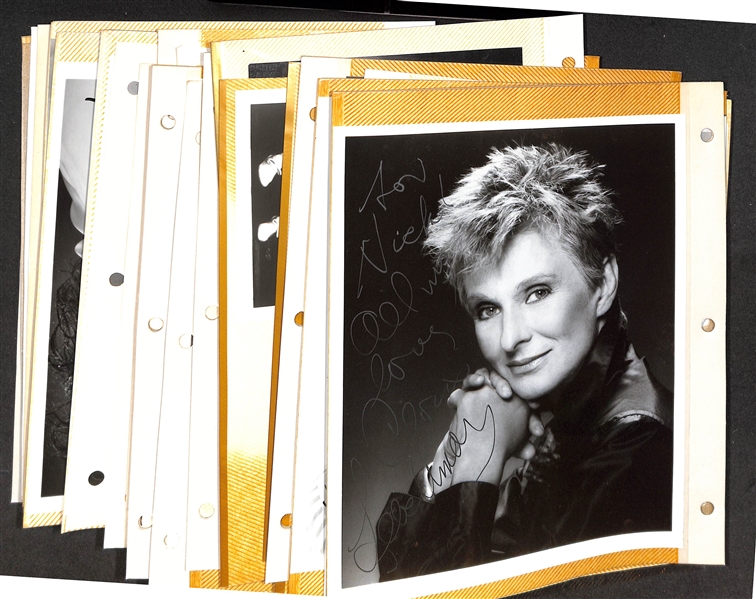 Lot of (60+) Signed Actress Photos & Prints (mostly 8x10s) w. Cloris Leachman, Anne Meara, Julia Duffy, More (JSA Auction Letter)