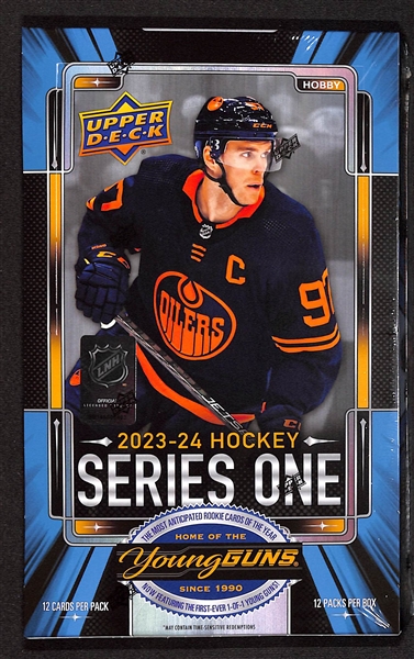 Sealed 2023-24 Hockey Upper Deck Series One Hobby Box