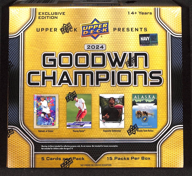 Sealed 2024 Upper Deck Goodwin Champions Hobby Box