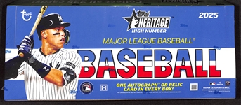 Sealed 2025 Topps Heritage High Number Baseball Hobby Box