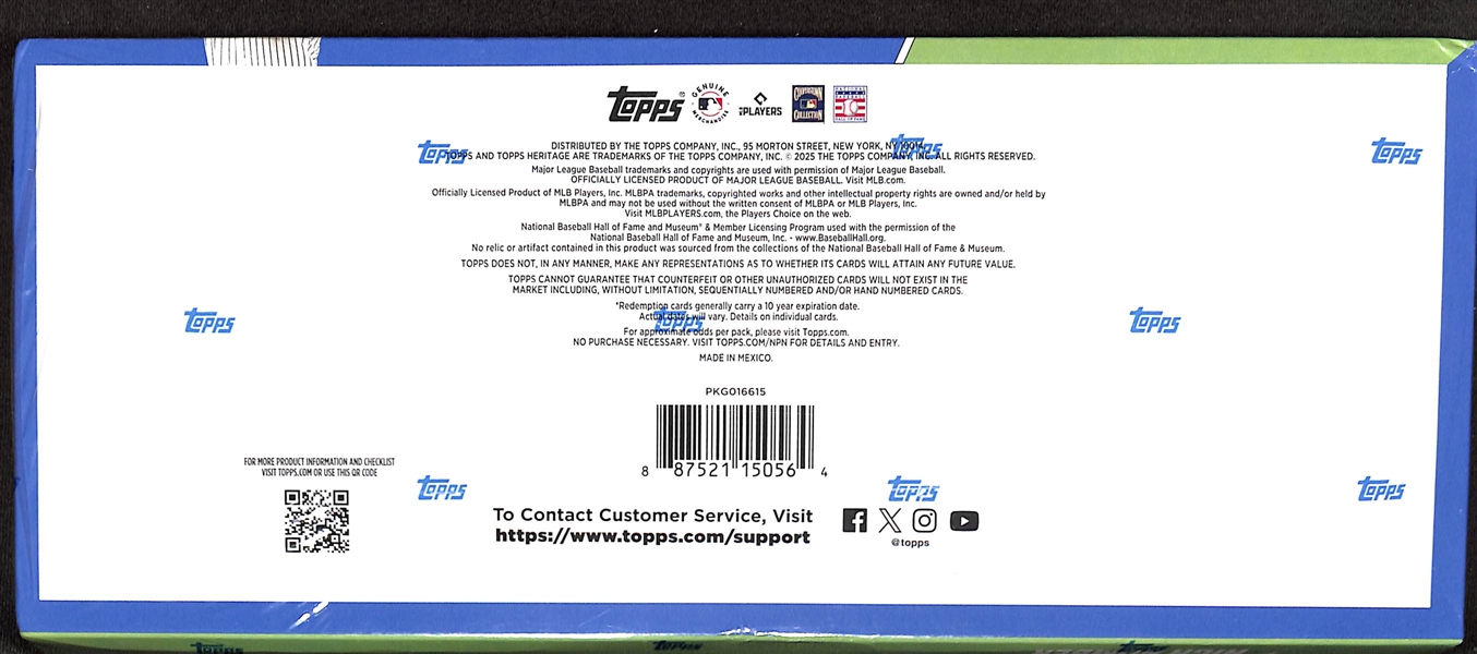 Sealed 2025 Topps Heritage High Number Baseball Hobby Box