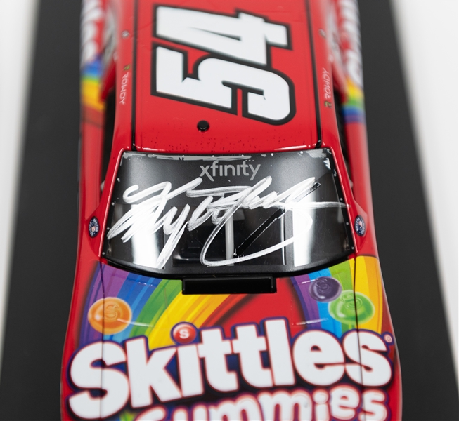 Kyle Busch Signed 1:24 Scale Stock Car (JSA Auction Letter) & Additional Stock Car w. Inconclusive Autograph