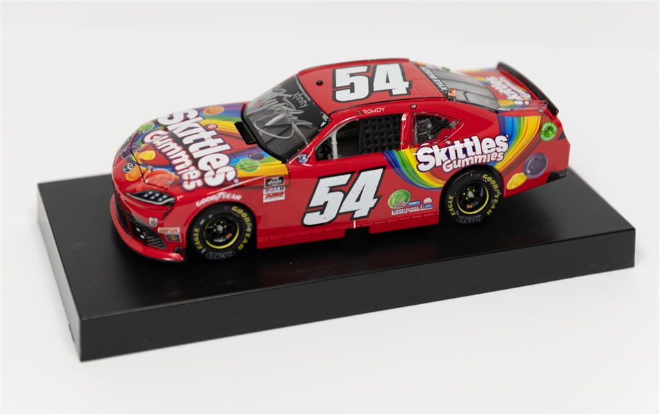 Kyle Busch Signed 1:24 Scale Stock Car (JSA Auction Letter) & Additional Stock Car w. Inconclusive Autograph