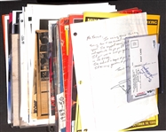 Boxing Memorabilia Lot of (50) Pieces w. Autographs, Photos, & Magazines w. Jack Dempsey Signed Postcard (JSA Auction Letter) 