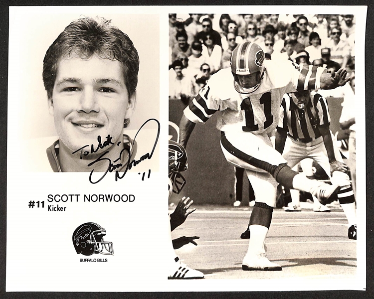 Lot of (40+) Football Pro & College Player Signed Photos/Prints w. Joe Ferguson, Jeff Kemp, Scott Norwood, More (JSA Auction Letter)