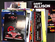 Lot of (40+) NASCAR Driver Signed Photos/Prints w. Davey Allison, Michael Waltrip, More (JSA Auction Letter)