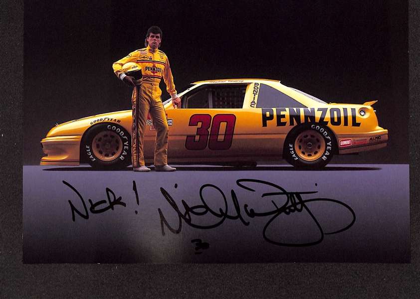 Lot of (40+) NASCAR Driver Signed Photos/Prints w. Davey Allison, Michael Waltrip, More (JSA Auction Letter)