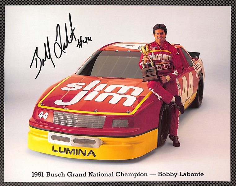Lot of (50) NASCAR Driver Signed Photos/Prints w. AJ Foyt, Bobby Labonte, Brett Bodine, More (JSA Auction Letter)