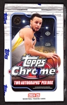 Factory Sealed 2024-25 Topps Chrome Basketball Hobby Box