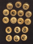 Lot of (77) 1964 NFL Coke Bottle Caps with Johnny Unitas and Mike Ditka